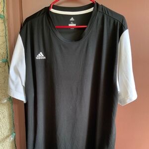 Lightweight Adidas Performance Shirt in Black and White